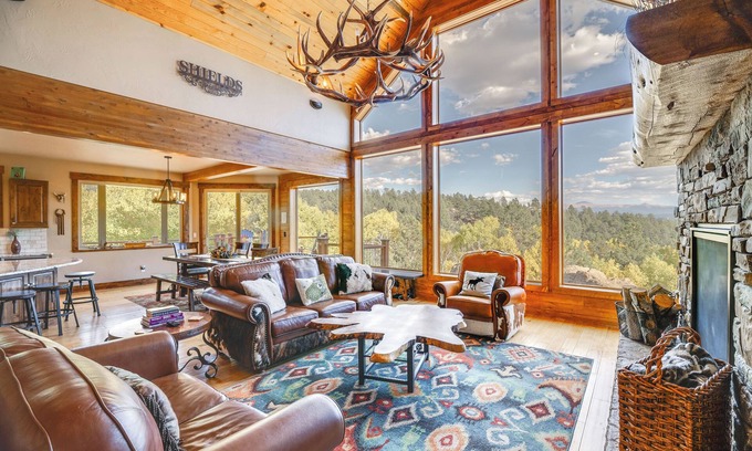 Florissant Cabina | 5BR Woodland Park Area Mtn Inicio con Pikes Peak Views