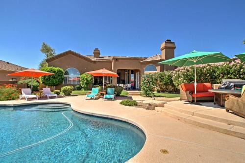 North Scottsdale Casa | Luxe Scottsdale Home with Pool and Mountain Views!