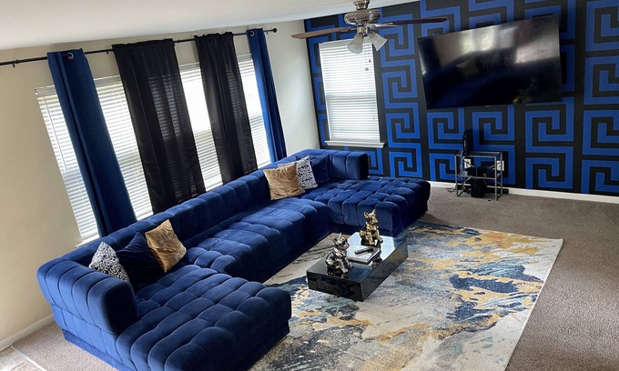 Lithia Springs Casa | 🌟 Luxe Smart Family Home🌟 Very Close to Six Flags