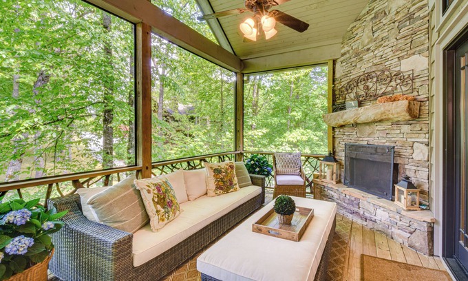 Cullowhee Casa | Luxe Trillium Home w/ Fire Pit, 5 Mi to Cashiers