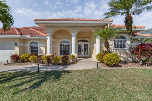 Gulf Cove Casa | Luxe Waterfront Oasis with Dock, Heated Pool and Spa!