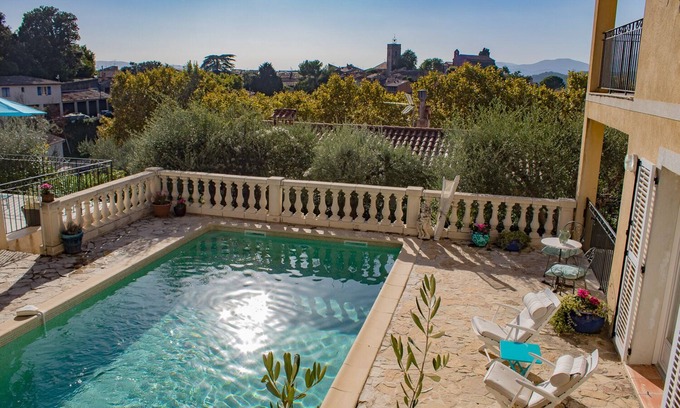 Montauroux Apartamento | Apartamento, Lujo, 80m², Vista, Piscina climatizada, Aire acondicionado, Wifi, 6 personas