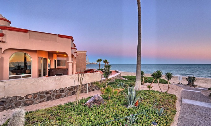 Puerto Peñasco Casa | Lujosa casa frente al mar, jacuzzi privado, parrilla, hoguera