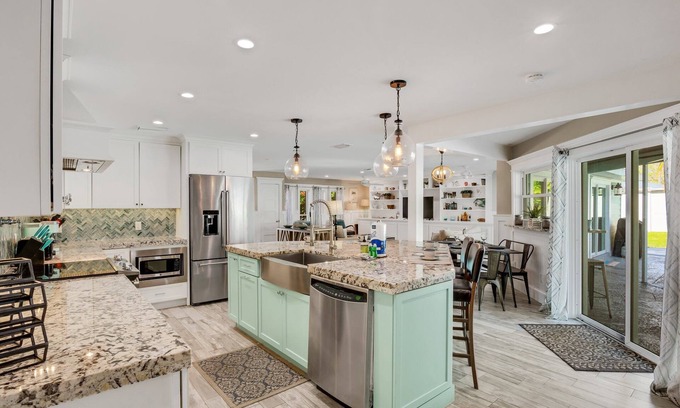Palma Sola Casa | Luxurious Bradenton Pool Home with Modern Elegance, and Outdoor Living Paradise