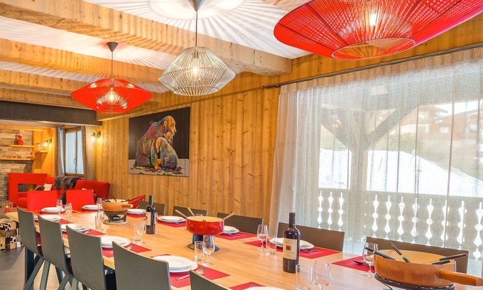 Chatel Chalet De Esquí | Chalet de lujo cerca del centro, sauna y spa privados, grandes espacios abiertos