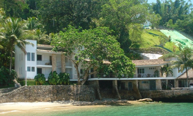 Vila Velha Casa | Lujosa casa con playa privada, piscina, vista completa de la bahía de Angra