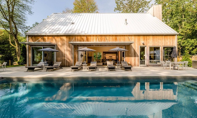 Union Pier Casa | Luxurious Union Pier Home w/ Private Heated Pool, Hot Tub, and Sauna!