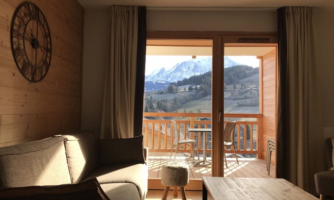 Combloux Apartamento | Apartamento de lujo con vistas al Mont Blanc en nueva promoción
