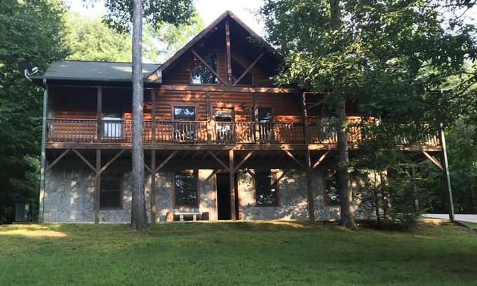Vein Mountain Cabina | Nuevo Lujo 2.3 Log Cabin Inicio
