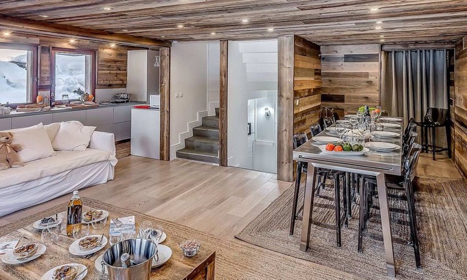 Les Brevieres Chalet De Esquí | Chalet de 4* en Tignes - 6 habitaciones, 6 baños, aparcamiento, wifi