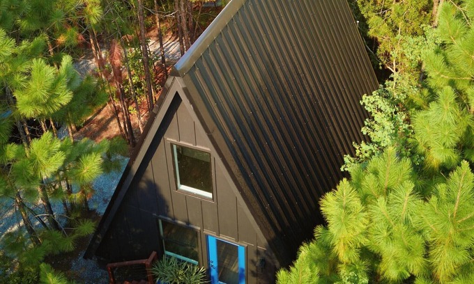 Larkspur Cabina | Luxury A-Frame Cabin on 80 acres of private land with diverse terrain. Pets O.K!