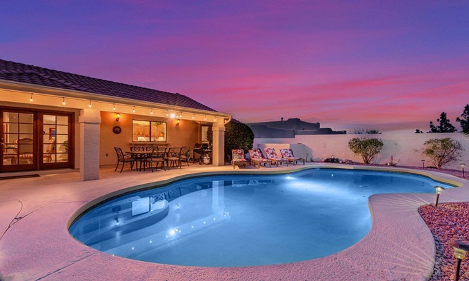 Fountain Hills Casa | Luxury, Amazing City Views, One Story, Htd Pool, Near Hiking/Biking & Golf