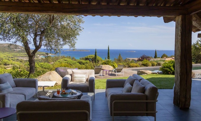 Hameau de Palombaggia Villa | Lujo y Palombaggia calma (5 dormitorios o 3 dormitorios dependiendo de la temporada)