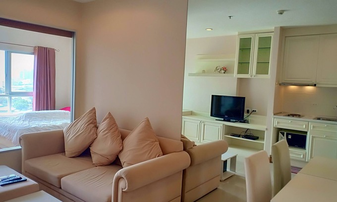 Bang Pakok Apartamento | Apartamento de lujo con salón en la vista del río Chaopraya y vista panorámica de Bangkok.