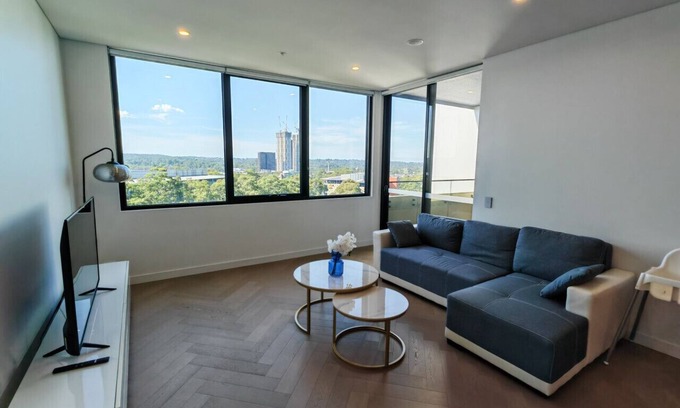 Macquarie Park Apartamento | Luxury Apartment Overlooking Macquarie University