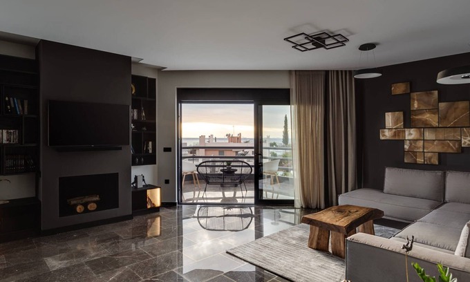 Makrigianni Villa | Luxury Athens Apartment |Zenith Residence | 2 Bedrooms | Modern Décor | Large Balcony with Panoramic Views | Alimos