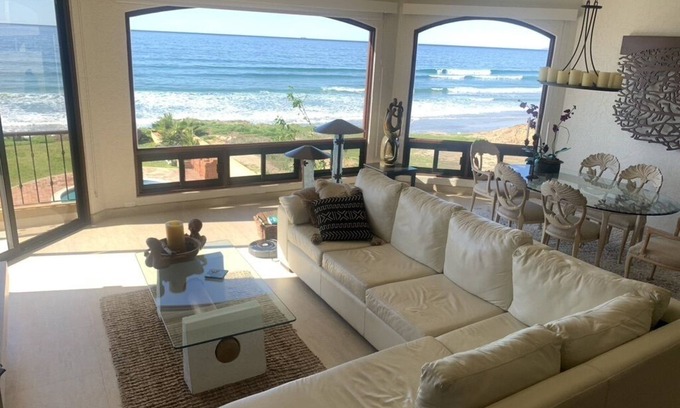 La Fonda Villa | Luxury Beachfront Villa with Sandy Beach -Plaza Del Mar, Rosarito