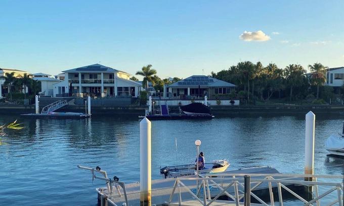 Banksia Beach Casa | Luxury canal home with pontoon and pool. Direct access to Pumicestone passage.
