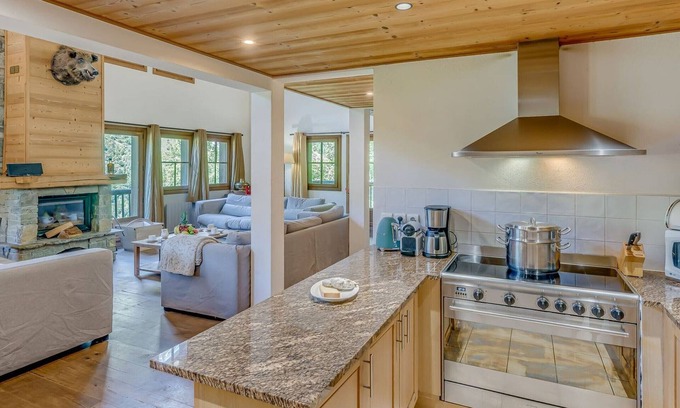 Les Brevieres Chalet De Esquí | Chalet de lujo en Tignes: 6 hab., 6 bañ., sauna, para 12 pers., vistas a las pistas y al Dôme de la Sache
