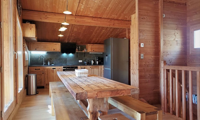 Saint-Marcel Chalet De Esquí | Chalet de cachemir, chalet de lujo-sauna-jacuzzi-wifi-insert-en el corazón de los 3 Valles