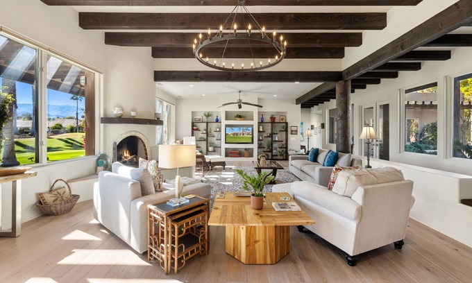 Rancho Mirage Villa | Luxury Enclave in coveted Muirfield Estates at Mission Hills Country Club. EV Charger