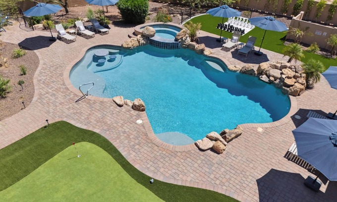 Rio Verde Foothills Casa | Scottsdale Rose:Luxury Estate, Slps 40, Cold Plunge, Pickleball, Sauna, Htd Pool