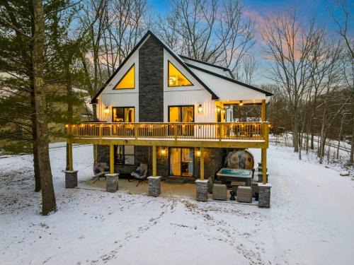 Albrightsville Chalet De Esquí | Luxury Getaway with Nature and Comfort