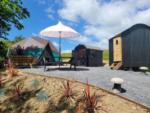 Narberth Otro | Luxury Glamping in the Stargazer Dome or Woodlove Yurt - Beautiful Private Setting close to Narberth