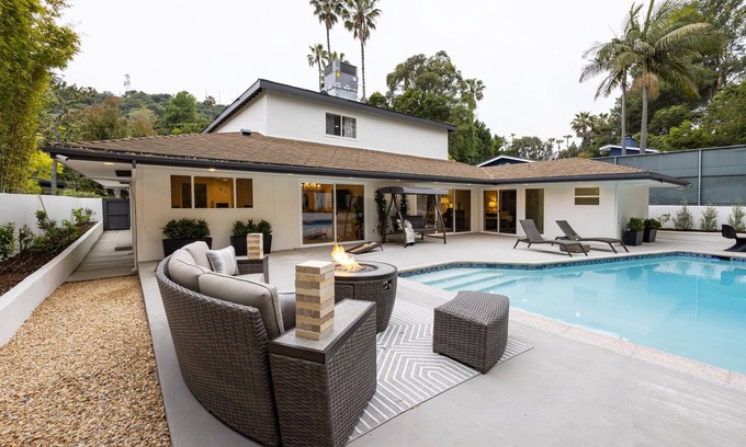 Hollywood Hills West Casa | Luxury Hollywood Hills Villa: Heated Pool, Peaceful and Private, Unique Design