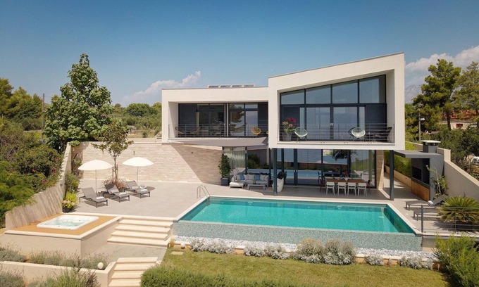 Sucuraj Villa | Luxury Hvar Villa | Villa Blue Oasis | 4 Bedrooms | Breathtaking Views of the Adriatic Sea | Beach front | Outdoor Pool and Hot Tub | Sucuraj