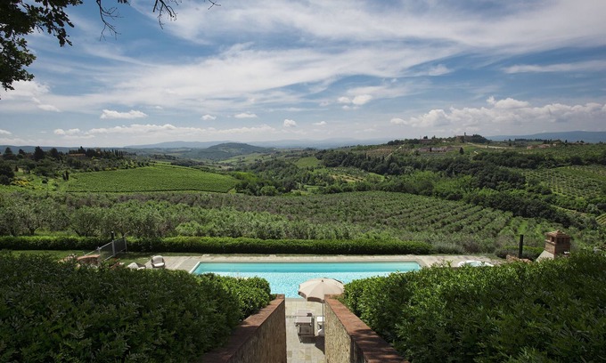 Tavarnelle Val di Pesa Villa | Villa de lujo situada entre Florencia y Siena. Aire acondicionado, piscina y SPA!
