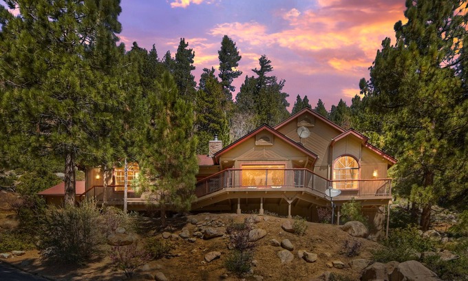 Fawnskin Casa | Luxury lakefront home in Big Bear w/spectacular lake views, AC, EVC & generator!