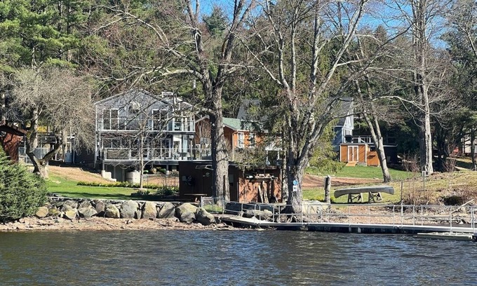 Mongaup Valley Casa | Luxury lakeside retreat with hot tub and entertainment for the ultimate getaway!