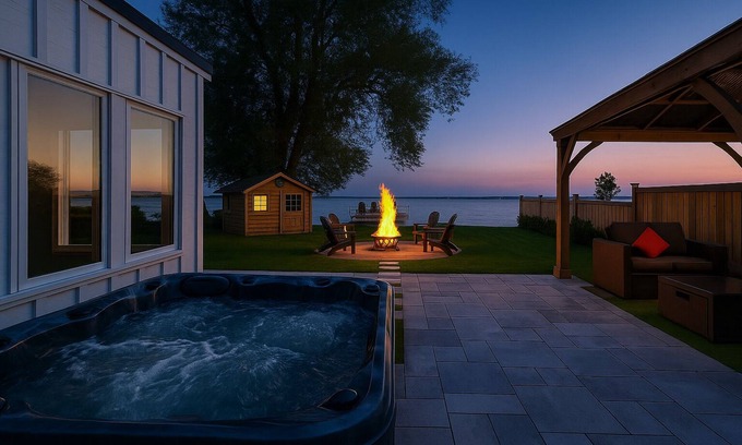 Keswick Cabaña | Hermosa casa de campo frente al mar (Lago Simcoe)