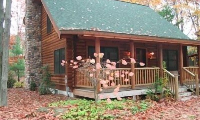 Saugatuck Cabina | The Sugar Shack Luxury Log Home en el lago Goshorn
