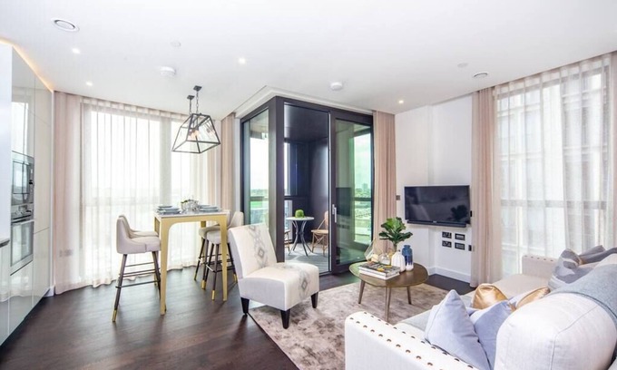 Nine Elms Apartamento | Luxury Manhattan 2 Bed Battersea