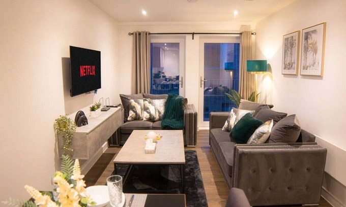 Salford Apartamento | Apartamento-Baño Privado-Apartamento-Balcón