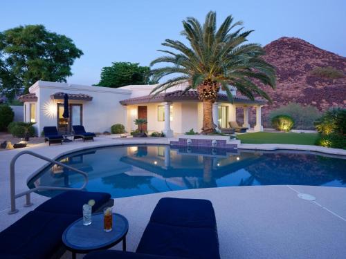 Central Scottsdale Casa | Luxury Mountain Estate-Pool-Spa-BBQ+Bar-Fire pit