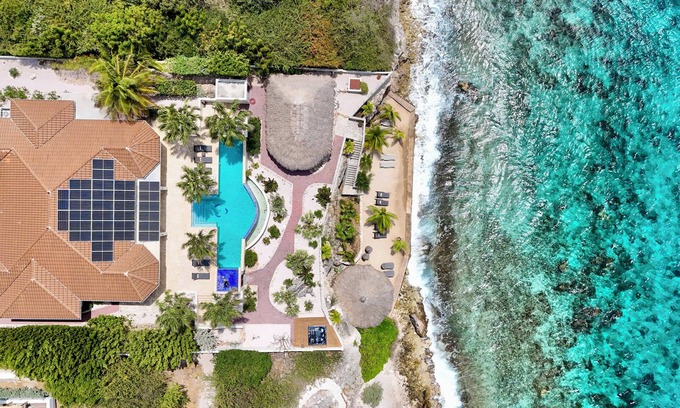 St. Marie Villa | Luxury Oceanfront Home with Private Beach, pool, Jacuzzi