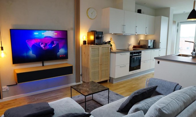 Aarhus North Apartamento | Luxury Penthouse, Best Location, 3 bedrooms