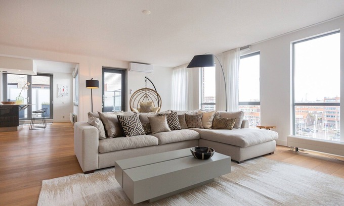 Vissershaven Apartamento | Luxury penthouse with roof terrace