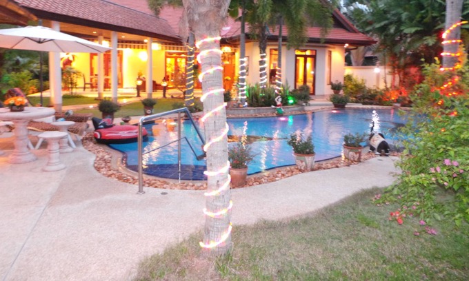 Nong Pla Lai Villa | Villa privada de lujo en una ubicación impresionante piscina