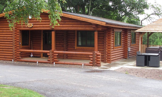 Morpeth Cabina | Cabina de lujo verdadera del registro con la tina caliente, parque de Felmoor, Northumberland