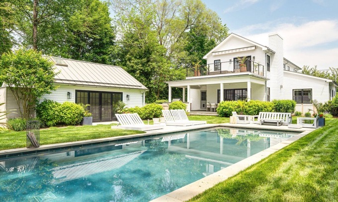 Sag Harbor Casa | Luxury Resort-Style Retreat in the Heart of Sag Harbor with Heated Pool,...