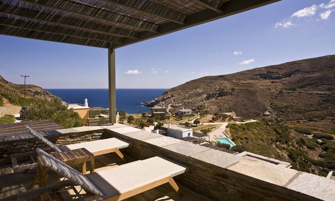Andros Apartamento | Residencia de lujo con vistas panorámicas al mar en Andros
