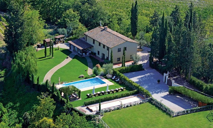 San Gimignano Villa | VILLA DE LUJO IRIS SAN GIMIGNANO, 6 habitaciones con baño privado, piscina, sauna, SPA, gimnasio