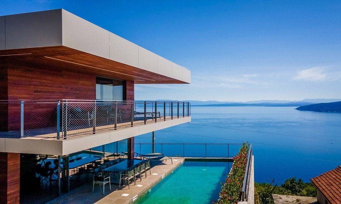 Mosenice Villa | Villa de lujo Vista Hills Opatija con piscina privada en Moscenice cerca de Opatija.