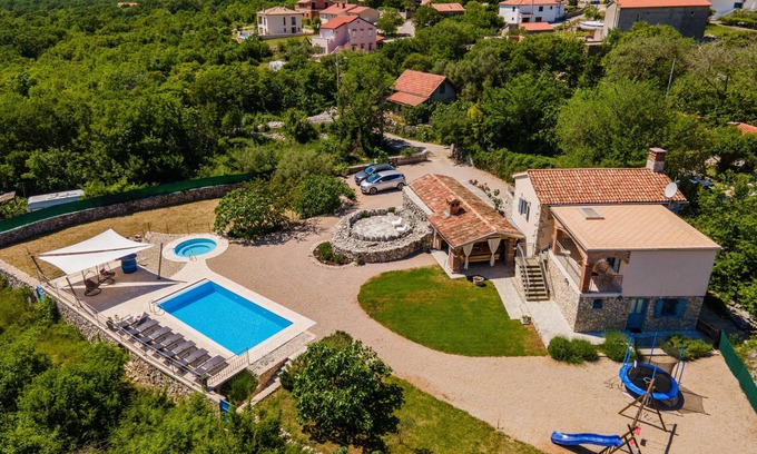 Garica Casa | Casa familiar con piscina Garica, Krk (K-14278)
