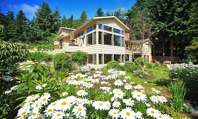Langley Casa | Casa de lujo frente al mar: piano, billar, chimenea, cocina gourmet y mucho más.