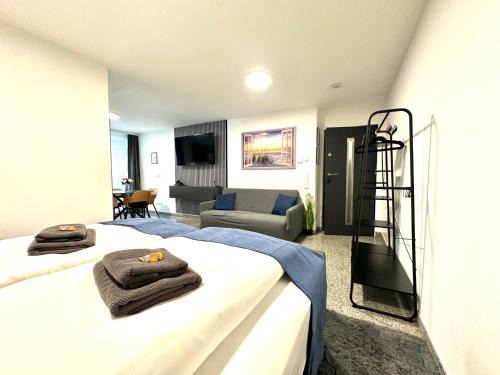 Ulm Apartamento | Luxx Home Ulm-Jungingen, Modern, Küche, Parken